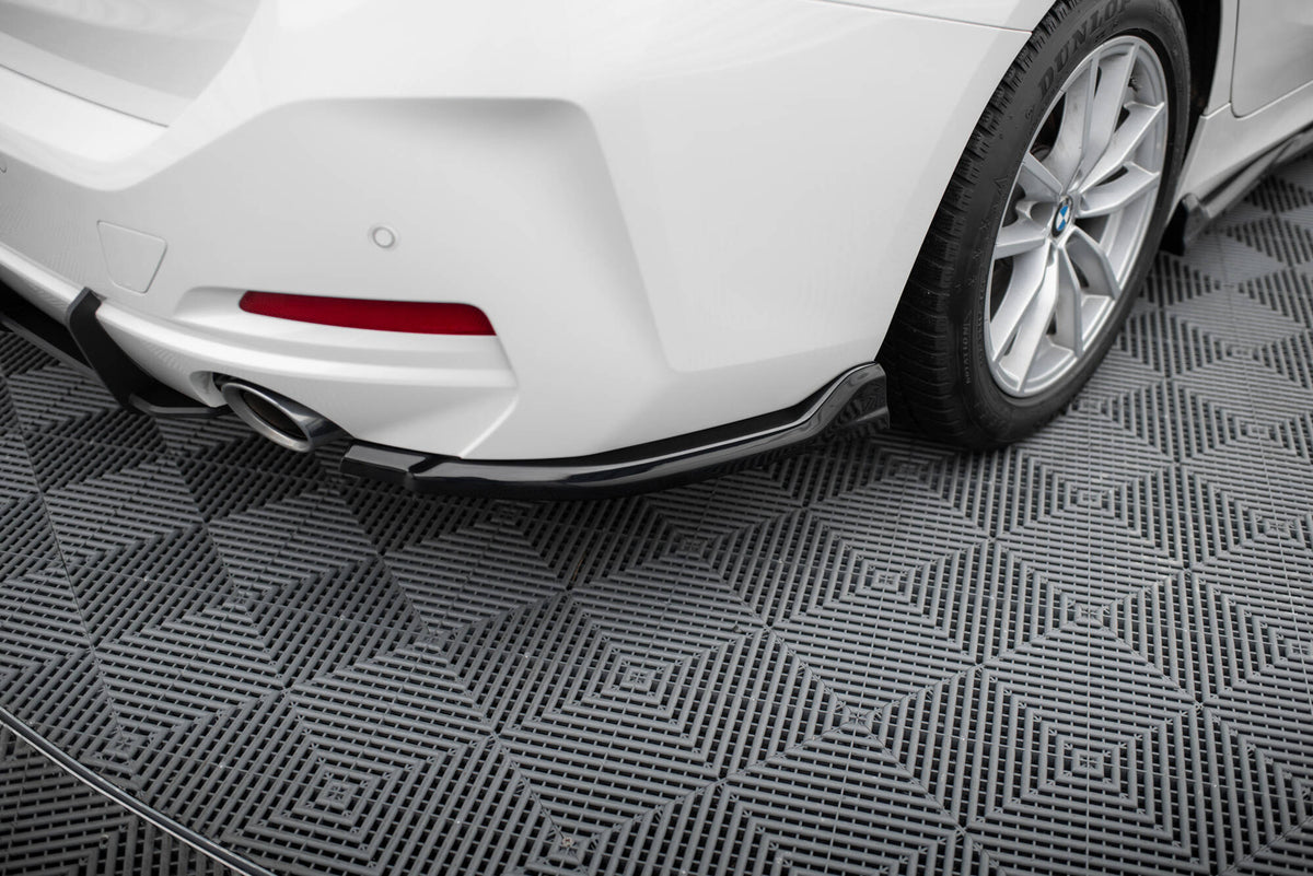 Heck Ansatz Flaps Diffusor passend für BMW 3er Limousine / Touring G20 / G21 Facelift schwarz Hochglanz – Ansicht 1