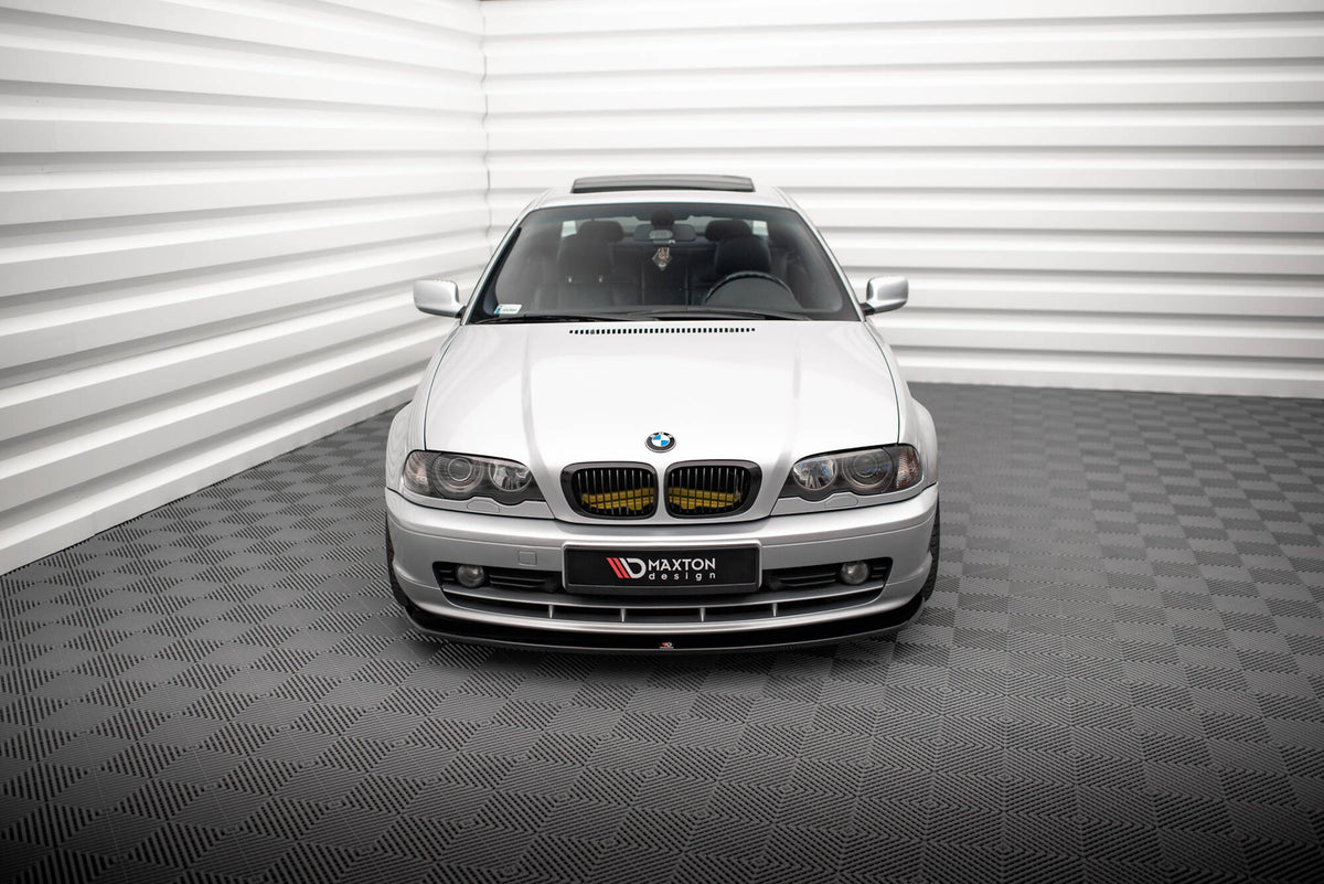 Street+ Spoilerlippe Front Ansatz V.2 passend für BMW 3er Coupe E46 schwarz Hochglanz – Ansicht 1