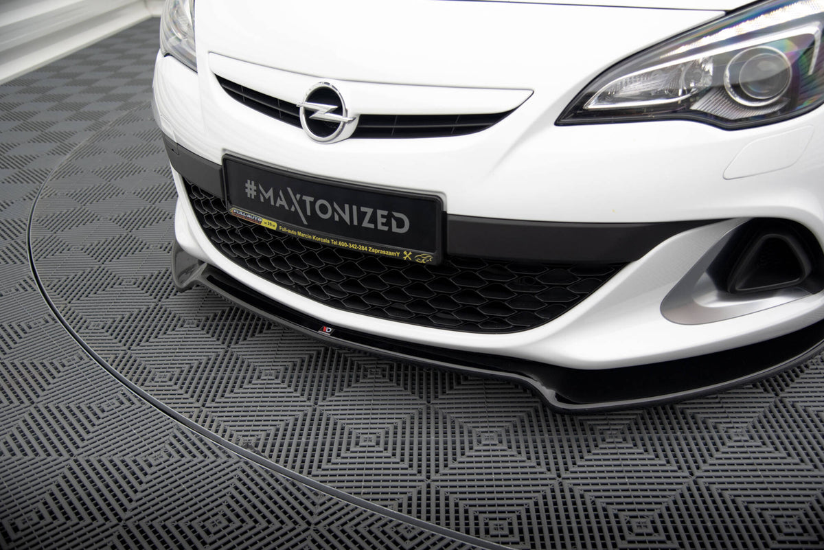 Street+ Spoilerlippe Front Ansatz passend für Opel Astra J OPC/VXR  schwarz Hochglanz – Ansicht 4