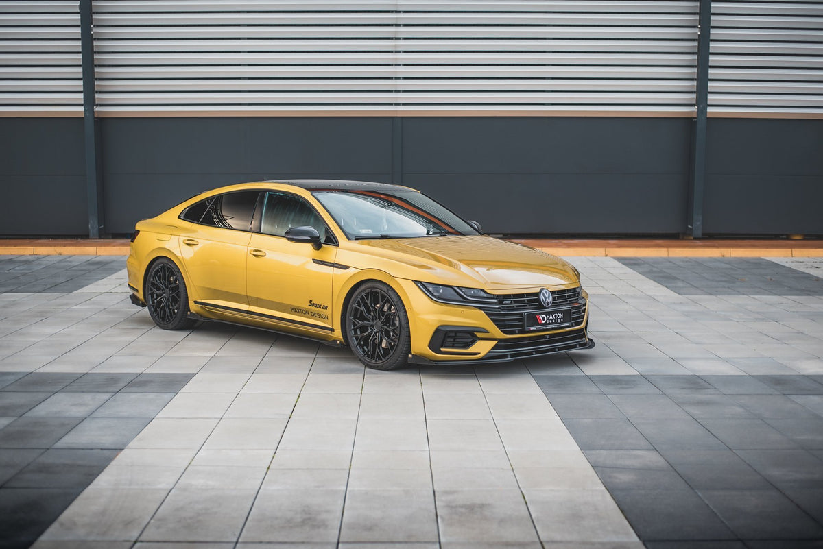 Seitenschweller Flaps passend für VW Arteon R-Line Limousine / Shooting Brake Mk1 schwarz Hochglanz – Ansicht 5