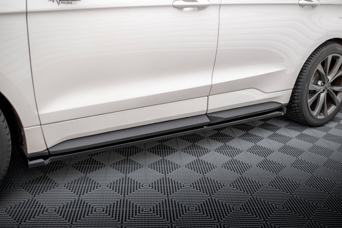 Street+ Seitenschweller Leisten passend für Ford Edge Sport Mk2 schwarz Hochglanz – Ansicht 4
