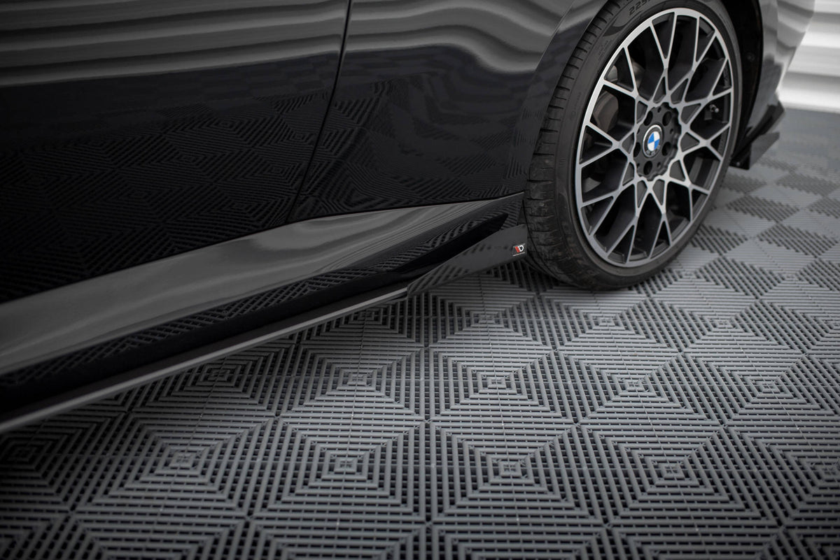 Seitenschweller Flaps passend für BMW 2 Coupe G42 schwarz Hochglanz – Ansicht 4