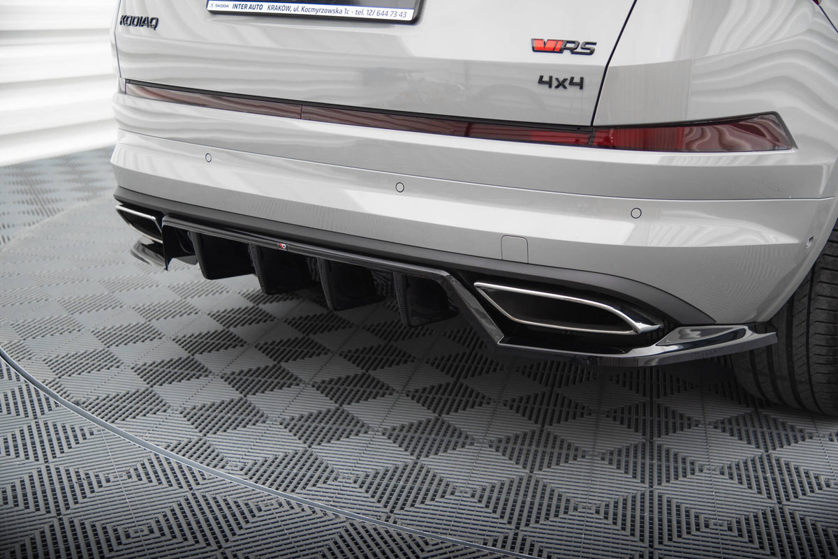 Street+ Mittlerer Diffusor RACE passend für Skoda Kodiaq RS Mk1 / Mk1 Facelift schwarz Hochglanz – Ansicht 4