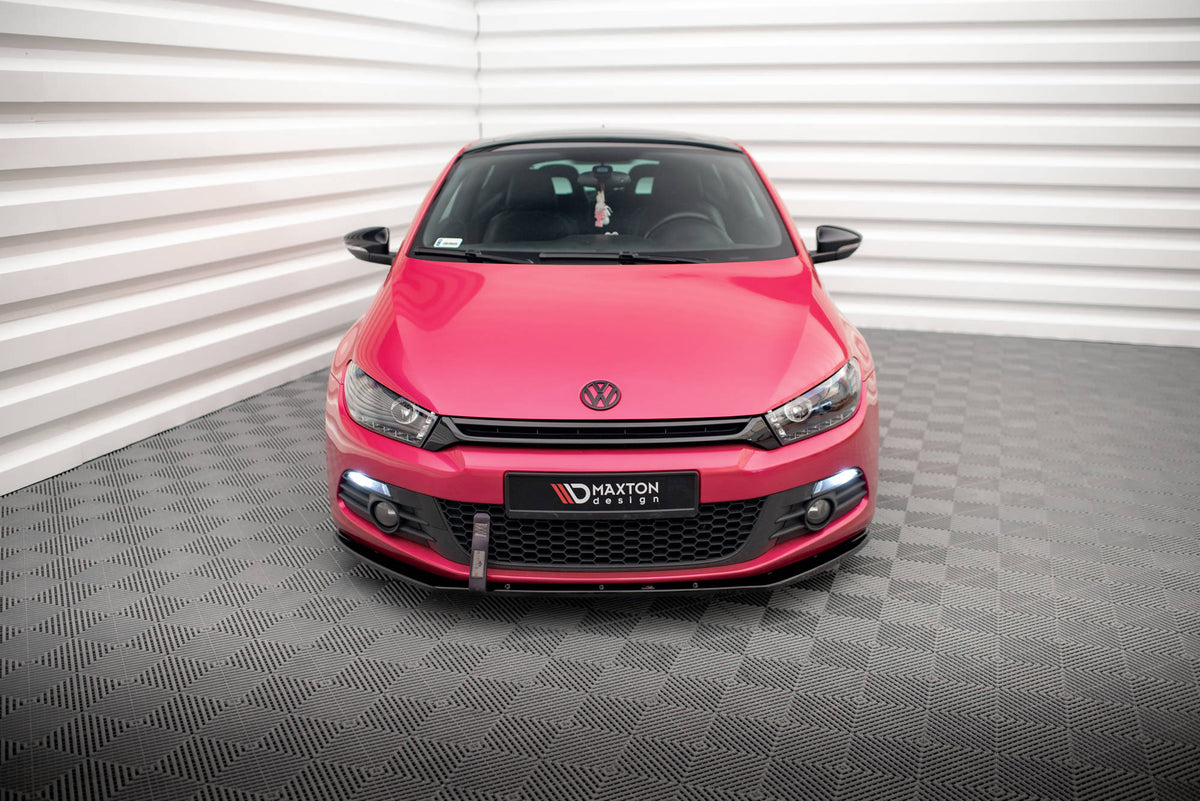 Street+ Spoilerlippe Front Ansatz passend für VW SCIROCCO schwarz Hochglanz – Ansicht 3