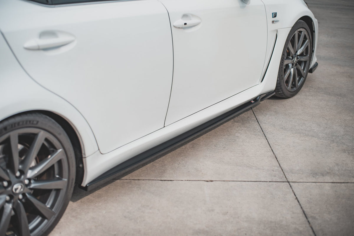 Street+ Seitenschweller Leisten passend für Lexus IS F Mk2 schwarz Hochglanz – Ansicht 5