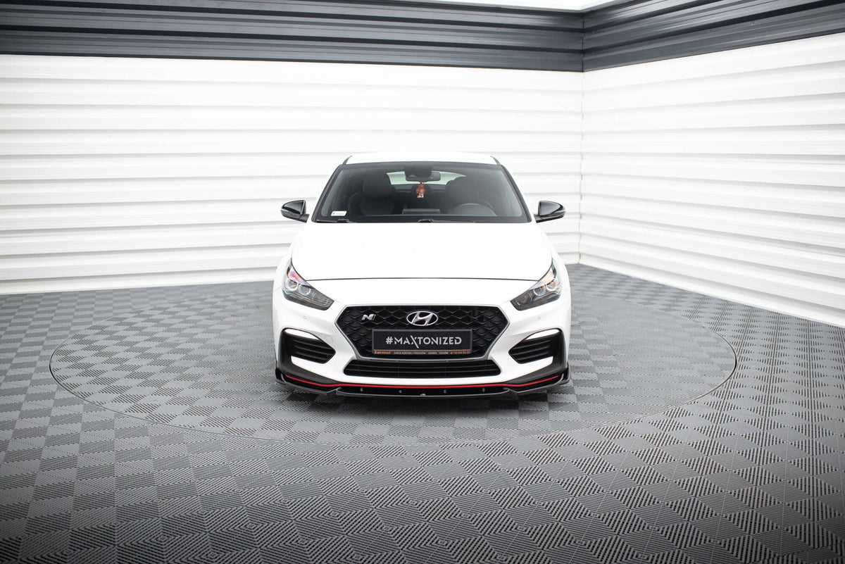 Street+ Spoilerlippe Front Ansatz V.5 passend für Hyundai I30 N Mk3 Hatchback/ Fastback schwarz Hochglanz – Ansicht 1