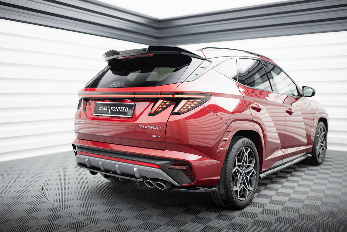 Street+ Mittlerer Diffusor RACE passend für Hyundai Tucson N-Line Mk4 schwarz Hochglanz – Ansicht 4
