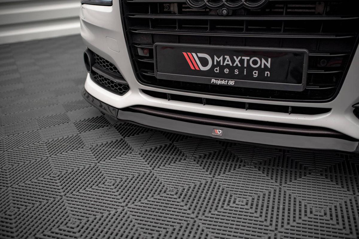 Street+ Spoilerlippe Front Ansatz V.2 passend für Audi S8 D4 FL schwarz Hochglanz – Ansicht 5