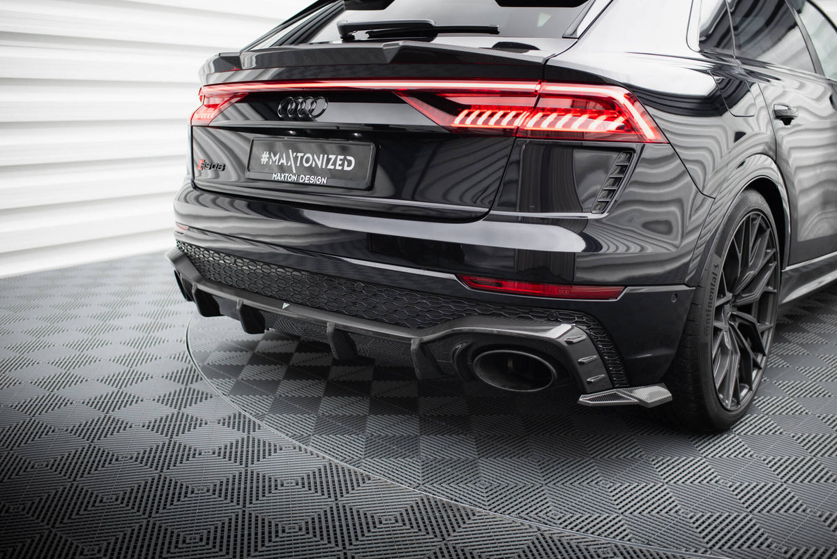 Prepreg Carbon Fiber Diffusor Heck Ansatz passend für Audi RSQ8 Mk1 – Ansicht 1