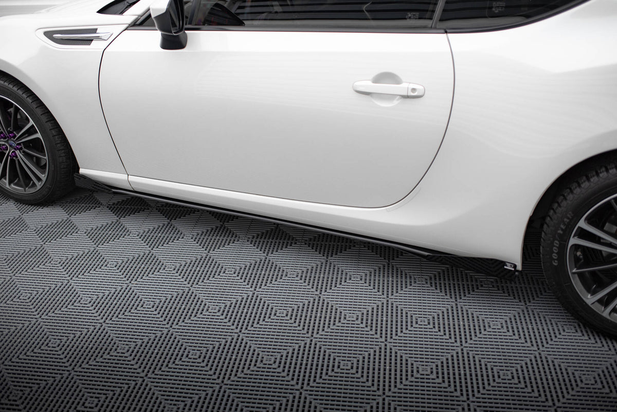 Seitenschweller Flaps passend für Subaru BRZ Mk1 / Mk1 Facelift schwarz Hochglanz – Ansicht 1