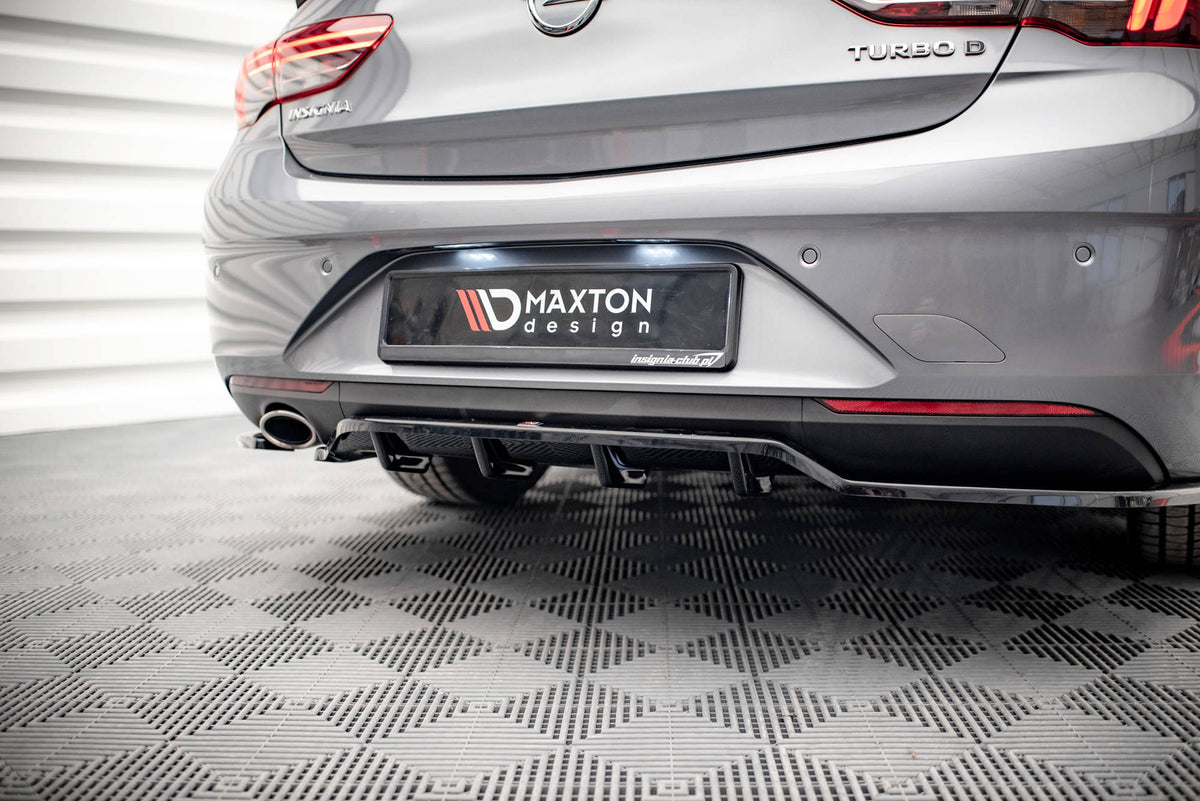 Street+ Mittlerer Diffusor RACE passend für Opel Insignia Mk2 schwarz Hochglanz – Ansicht 3