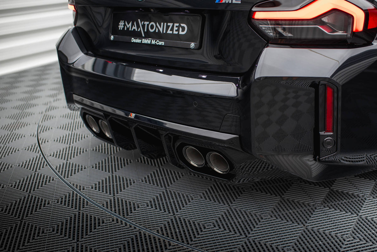 Diffusor Heck Ansatz V.2 passend für BMW M2 G87 schwarz Hochglanz – Ansicht 6