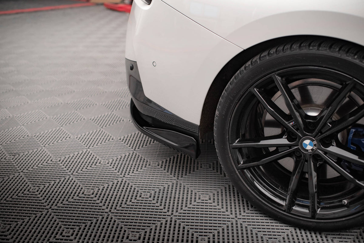Heck Ansatz Flaps Diffusor V.1 passend für BMW 2 Coupe M-Paket G42 schwarz Hochglanz – Ansicht 3