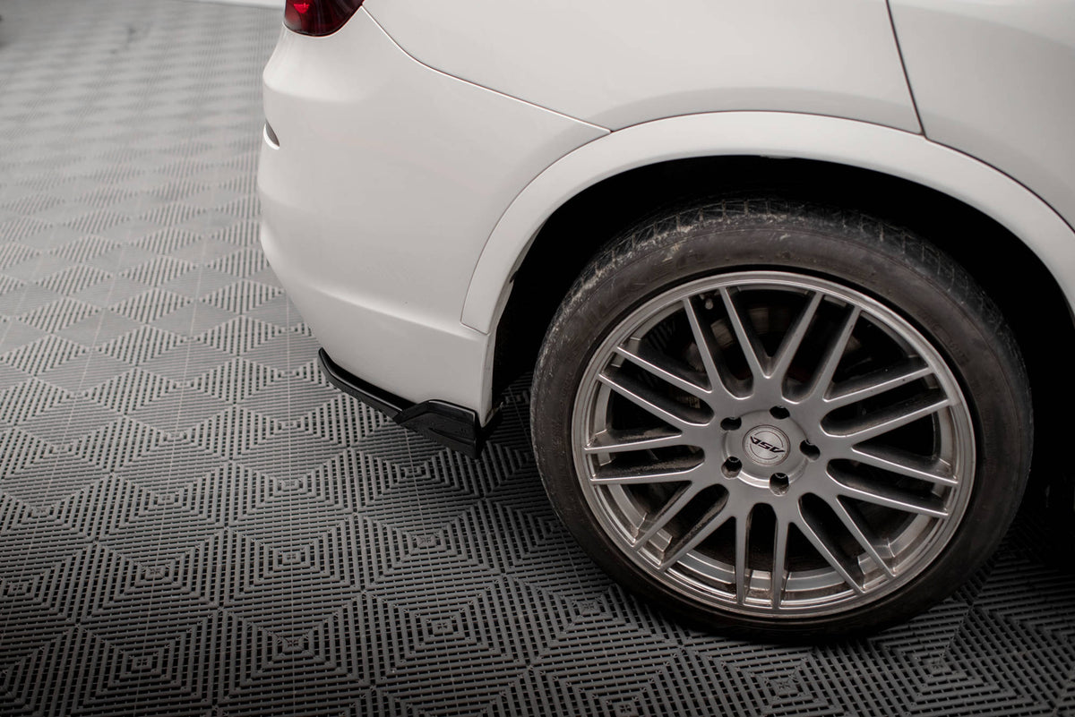 Heck Ansatz Flaps Diffusor passend für BMW X3 M-Paket F25 schwarz Hochglanz – Ansicht 3