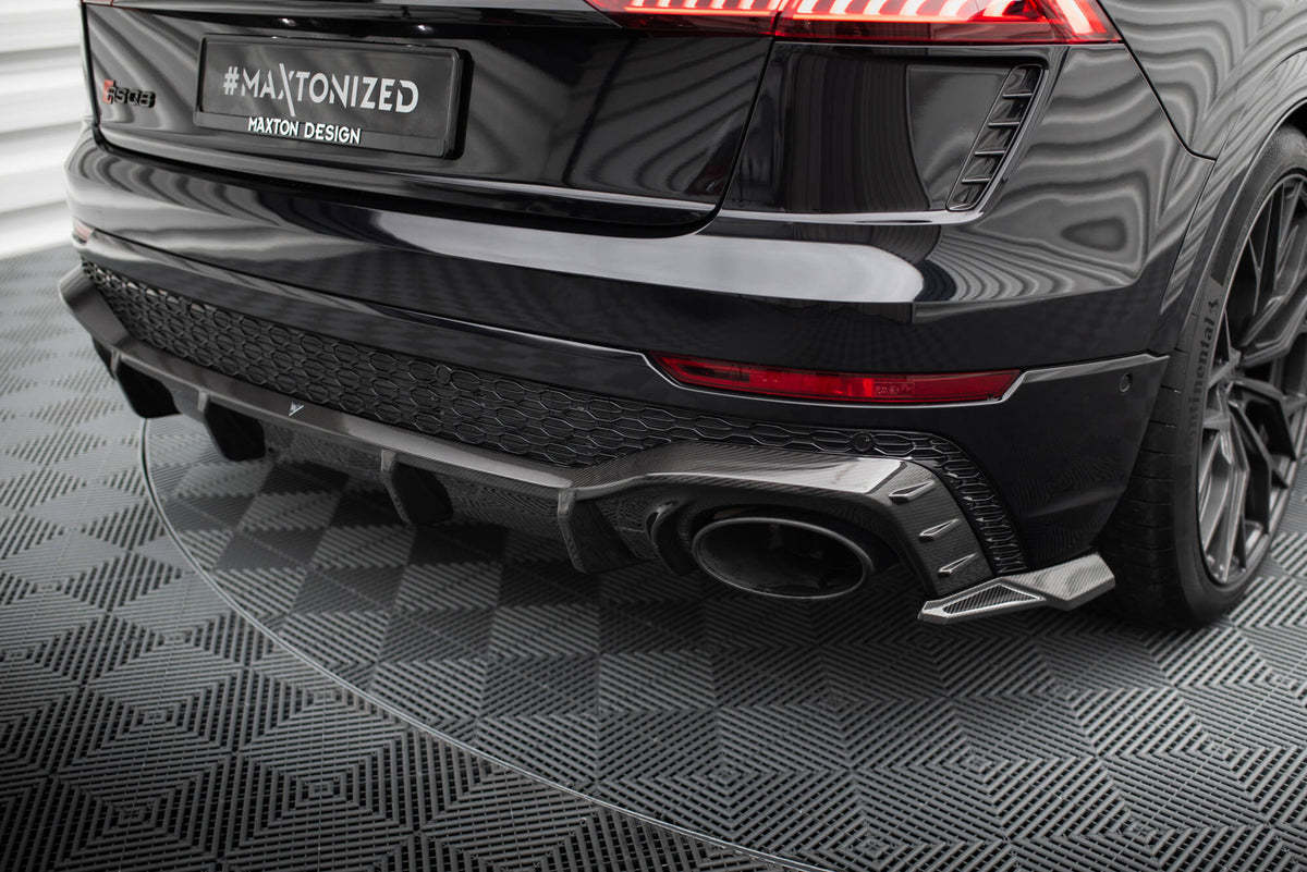 Prepreg Carbon Fiber Diffusor Heck Ansatz passend für Audi RSQ8 Mk1 – Ansicht 5