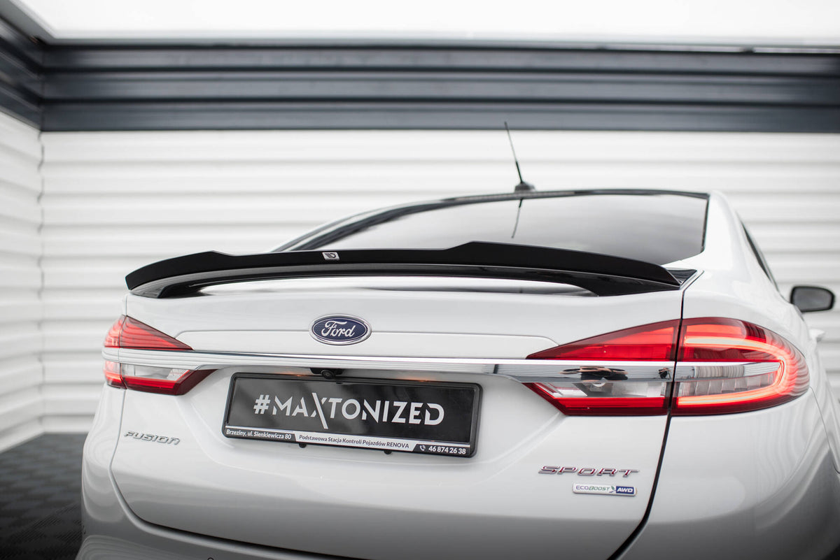 Heckspoiler Lippe Ford Mondeo Sport Mk5 Facelift / Fusion Sport Mk2 Facelift schwarz Hochglanz – Ansicht 3