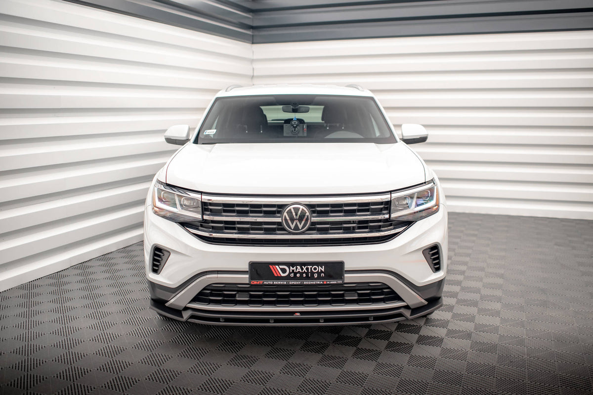 Street+ Spoilerlippe Front Ansatz V.2 passend für VW Atlas Cross Sport schwarz Hochglanz – Ansicht 1