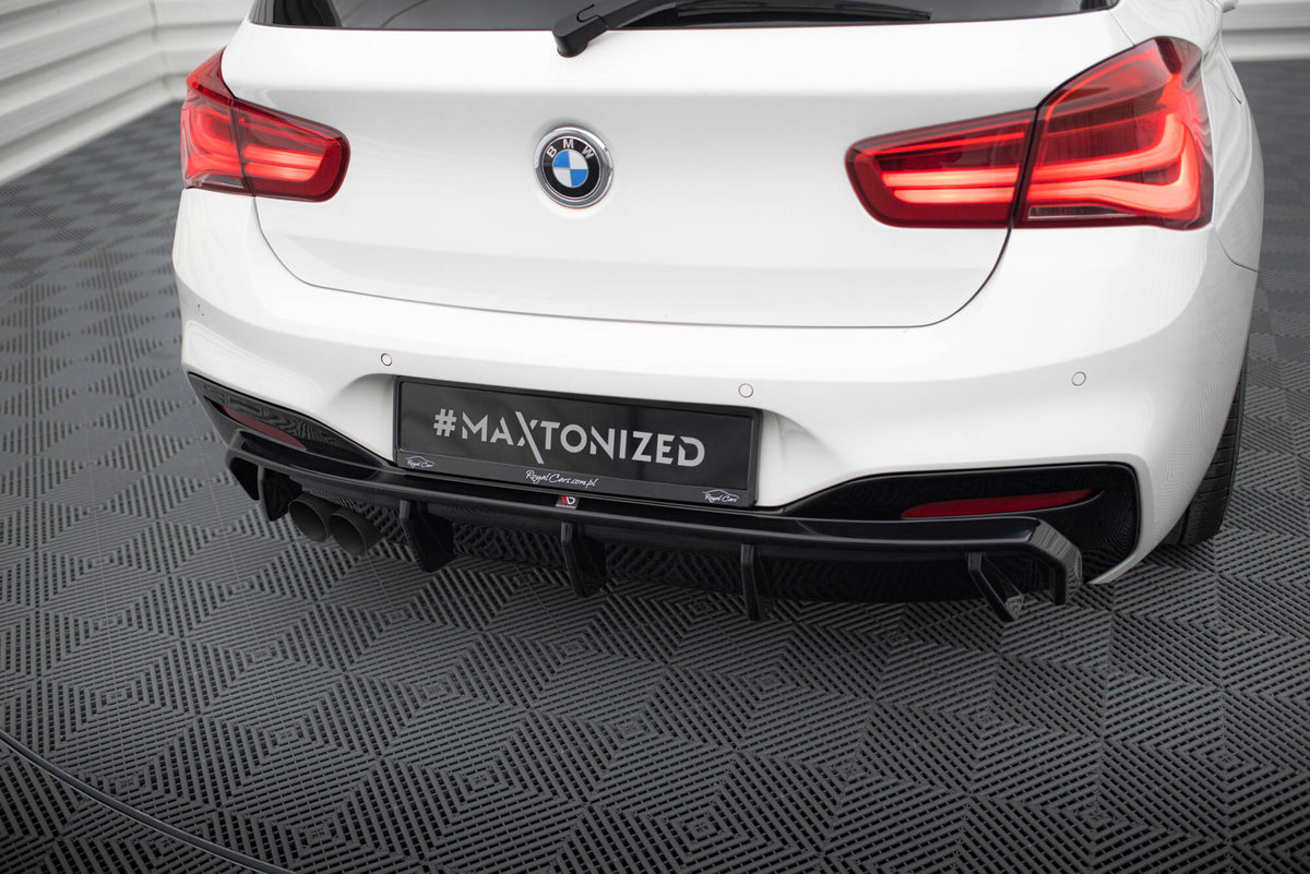 Diffusor Heck Ansatz V.3 passend für BMW 1er M-Paket F20 Facelift (Doppelauspuff li.) – Ansicht 4