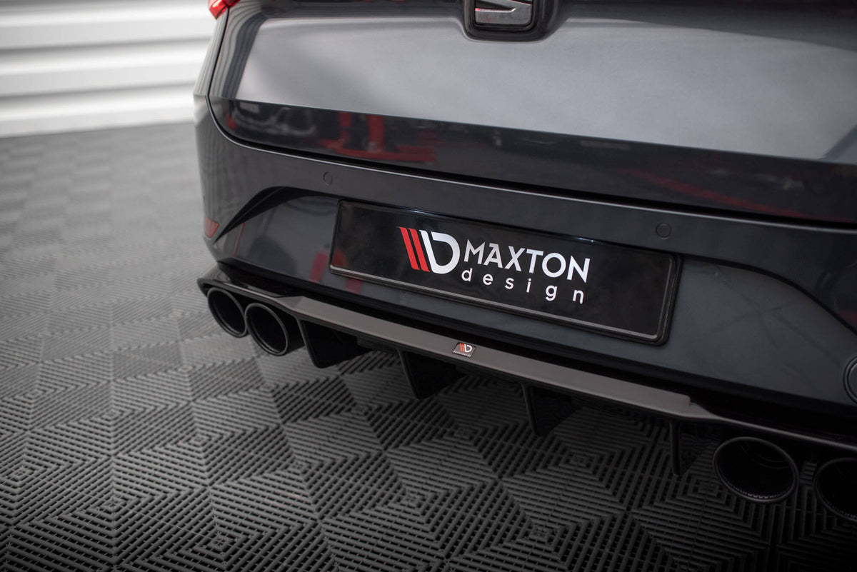 Diffusor Heck Ansatz + Endrohre passend für Seat Leon ST FR Mk4 – Ansicht 1