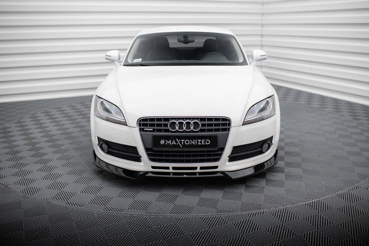 Street+ Spoilerlippe Front Ansatz V.3 passend für Audi TT 8J schwarz Hochglanz – Ansicht 1