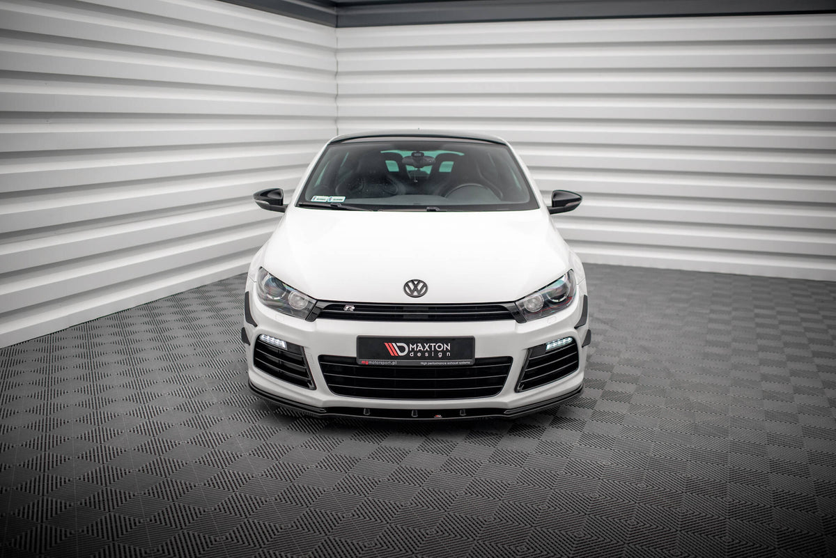 Street+ Spoilerlippe Front Ansatz passend für VW SCIROCCO R schwarz Hochglanz – Ansicht 1