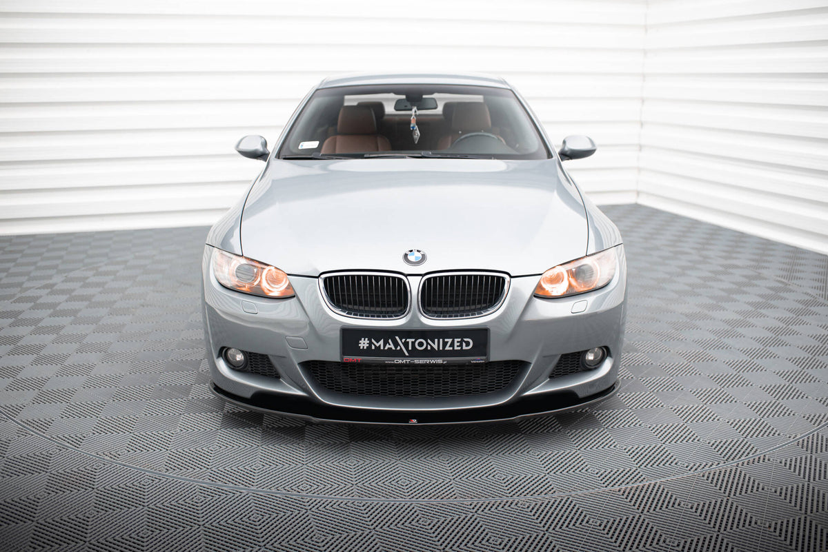 Street+ Spoilerlippe Front Ansatz passend für BMW 3er M-Paket E92  schwarz Hochglanz – Ansicht 1