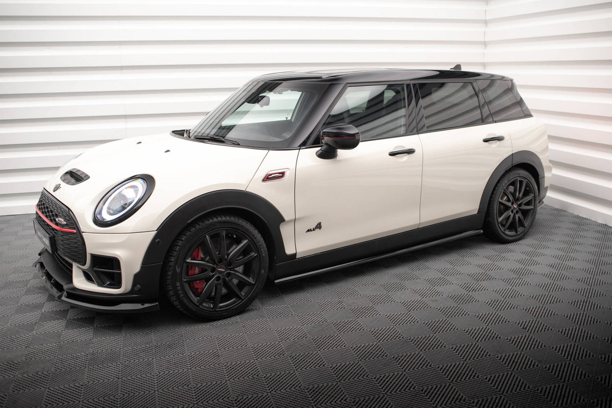 Street+ Seitenschweller Leisten passend für Mini Cooper Clubman John Cooper Works F54 Facelift schwarz Hochglanz – Ansicht 1