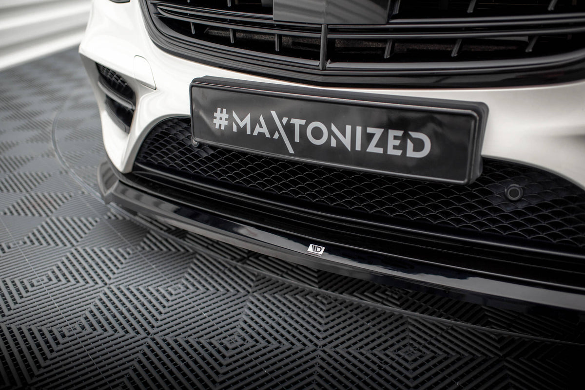 Street+ Spoilerlippe Front Ansatz V.1 passend für Mercedes-Benz S AMG-Line W222 Facelift schwarz Hochglanz – Ansicht 4