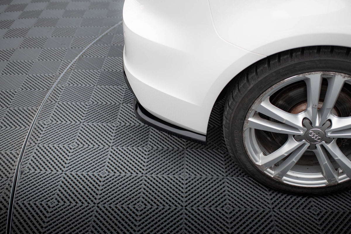 Heck Ansatz Flaps Diffusor passend für Audi A3 S-Line / S3 Sportback 8V schwarz Hochglanz – Ansicht 3