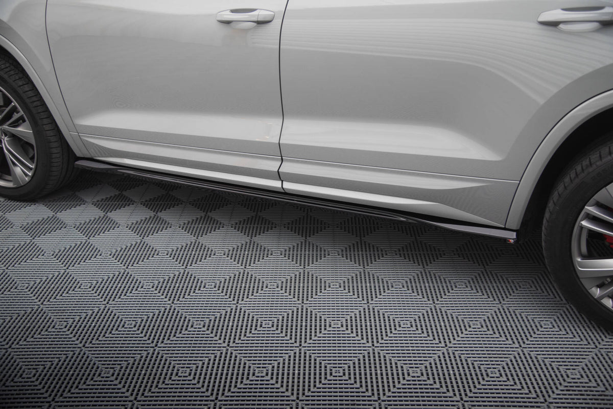 Street+ Seitenschweller Leisten passend für Skoda Kodiaq RS Mk1 / Mk1 Facelift schwarz Hochglanz – Ansicht 4