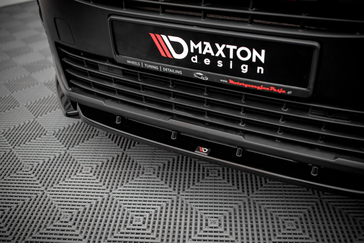 Street+ Spoilerlippe Front Ansatz passend für Peugeot Partner Mk3 schwarz Hochglanz – Ansicht 3
