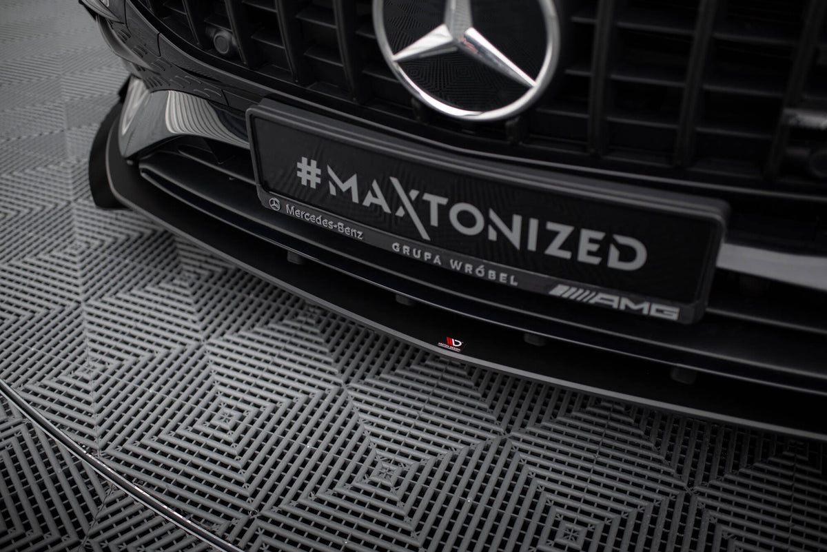 Street Pro Street+ Spoilerlippe Front Ansatz + Flaps passend für Mercedes-AMG A35 W177 Facelift schwarz Hochglanz – Ansicht 5