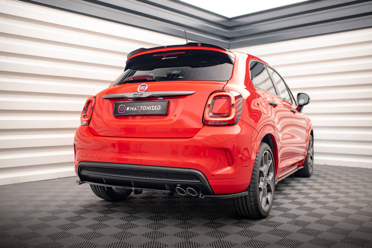 Street+ Mittlerer Diffusor RACE passend für Fiat 500X Sport Mk1 Facelift schwarz Hochglanz – Ansicht 5