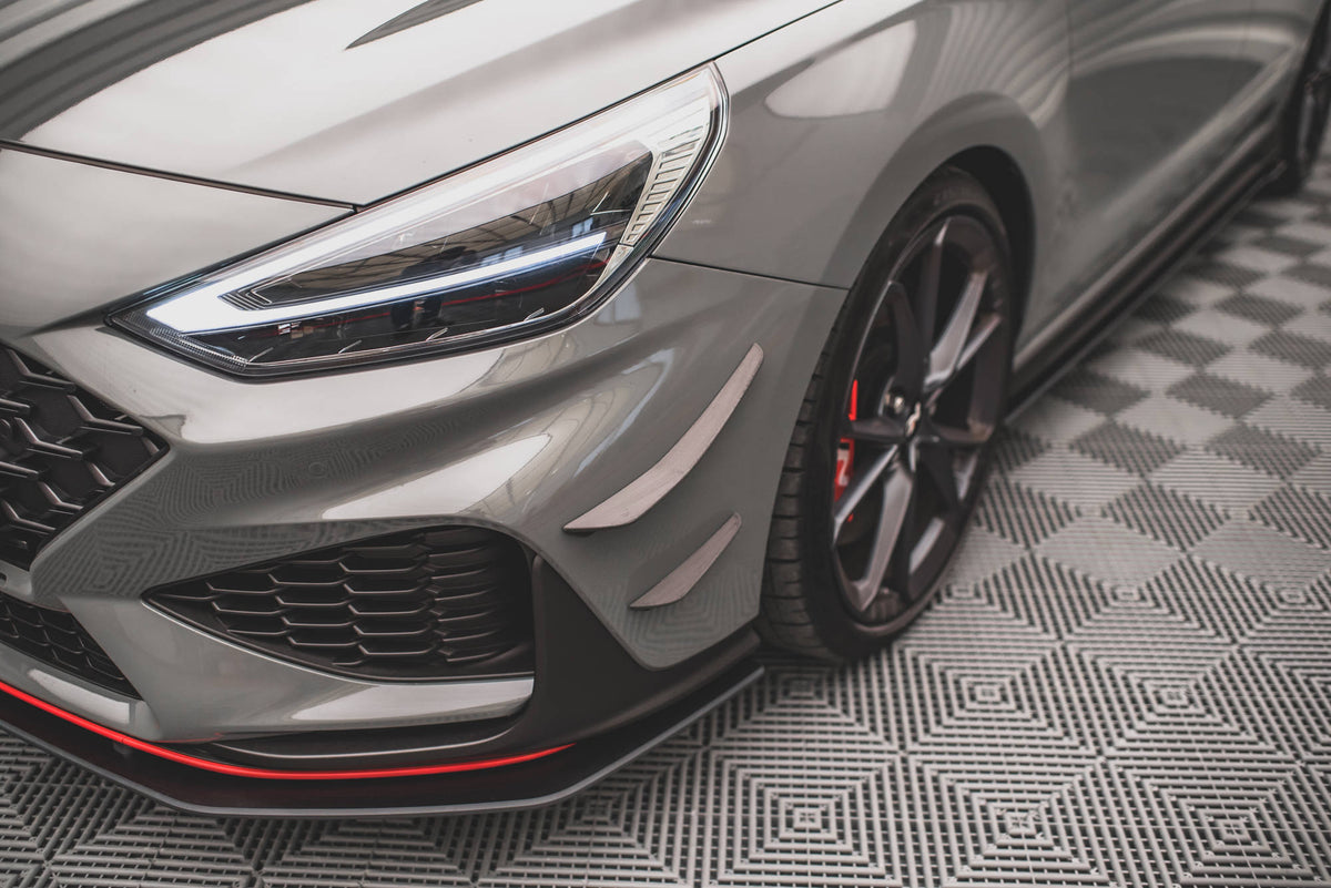 Stoßstangen Flaps Wings vorne Canards passend für Hyundai I30 N / I30 N-Line Hatchback/Fastback Mk3 Facelift – Ansicht 6