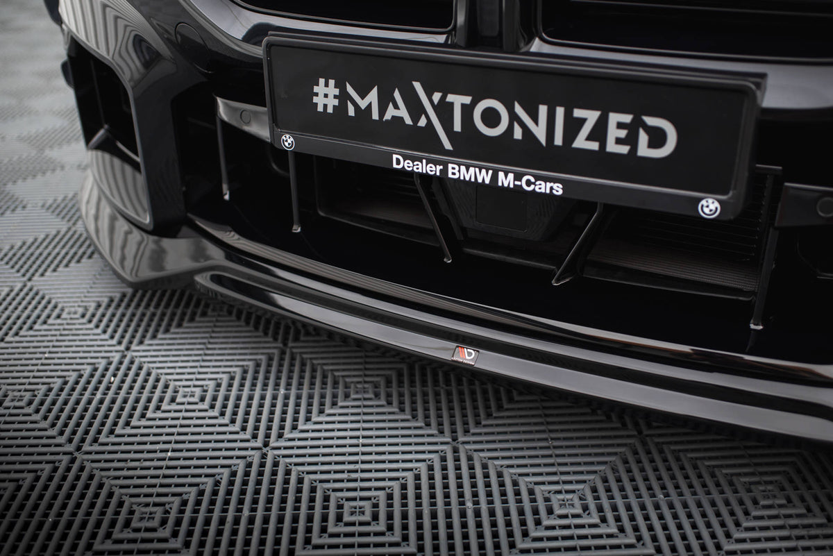 Street+ Spoilerlippe Front Ansatz V.1 passend für BMW M2 G87 schwarz Hochglanz – Ansicht 4