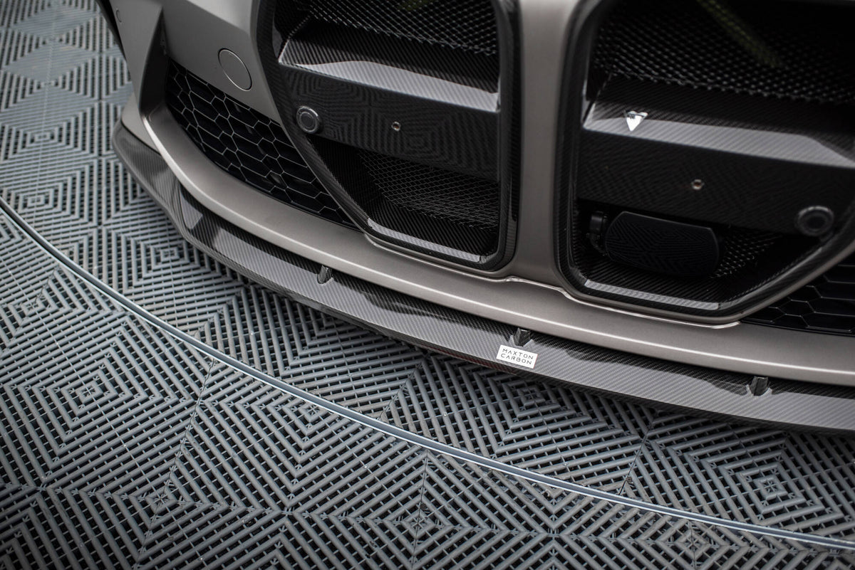 Prepreg Carbon Fiber Street+ Spoilerlippe Front Ansatz V.3 passend für BMW M4 G82  / M3 G80 – Ansicht 4