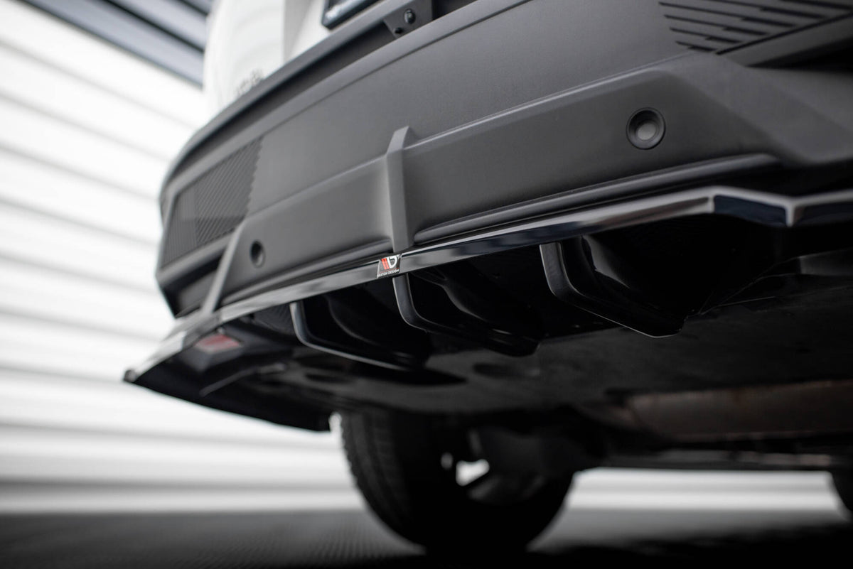Street+ Mittlerer Diffusor RACE passend für Peugeot 408 Mk1 schwarz Hochglanz – Ansicht 4