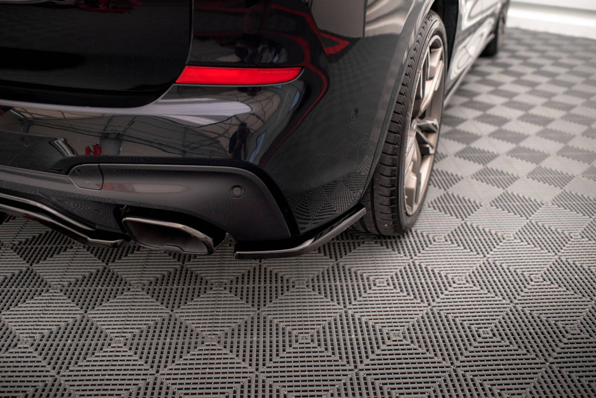 Heck Ansatz Flaps Diffusor passend für BMW X3 M40i / M40d G01 schwarz Hochglanz – Ansicht 3