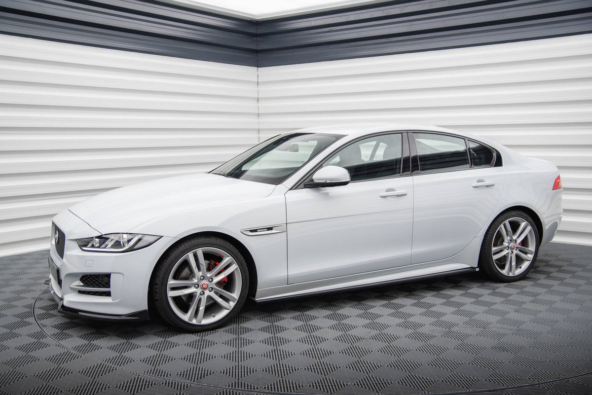 Street+ Seitenschweller Leisten passend für Jaguar XE R-Sport X760 schwarz Hochglanz – Ansicht 1