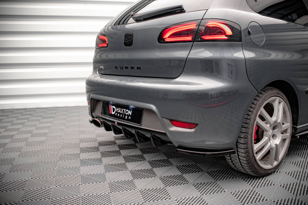 Heck Ansatz Flaps Diffusor passend für Seat Ibiza Cupra Mk3 schwarz Hochglanz – Ansicht 4