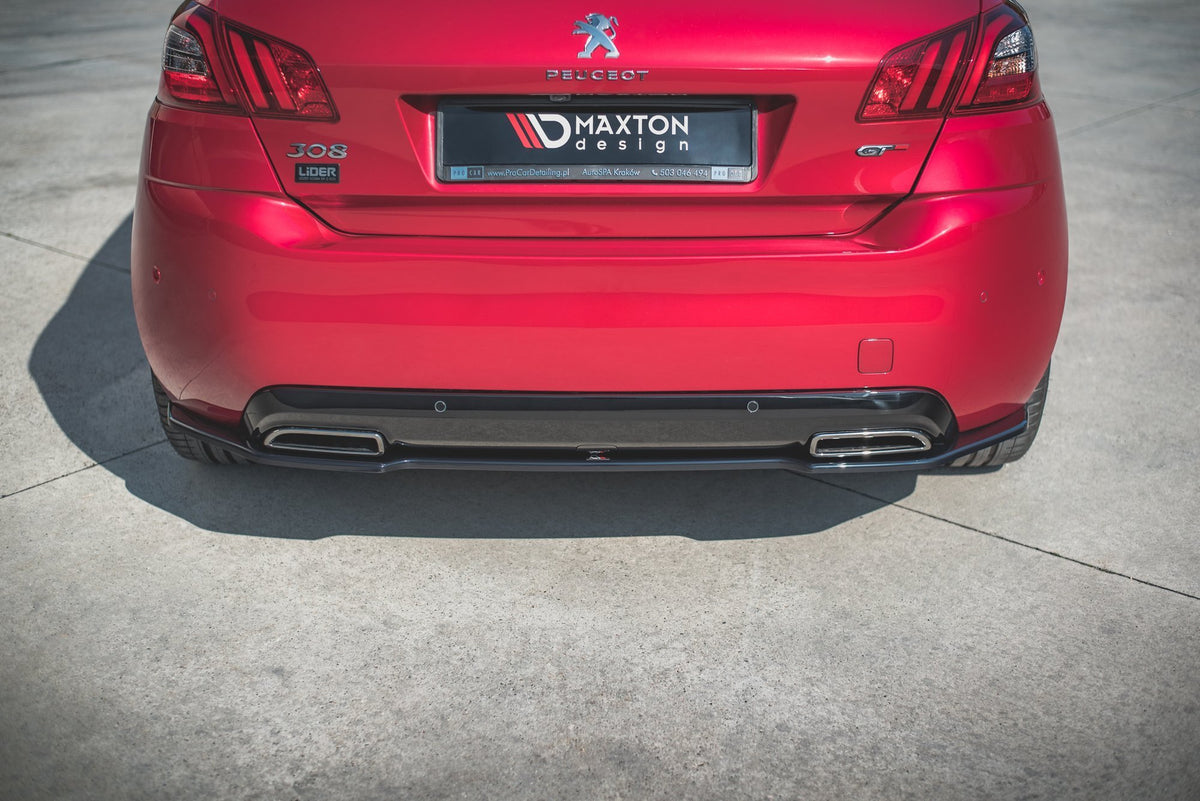 Heckansatz Peugeot 308 GT Mk2 Facelift schwarz Hochglanz – Ansicht 4