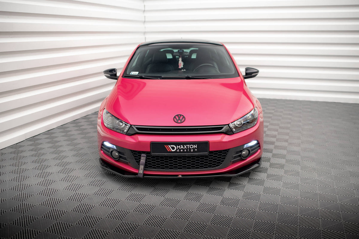 Street+ Spoilerlippe Front Ansatz V.2 passend für VW Scirocco Mk3 schwarz Hochglanz – Ansicht 1