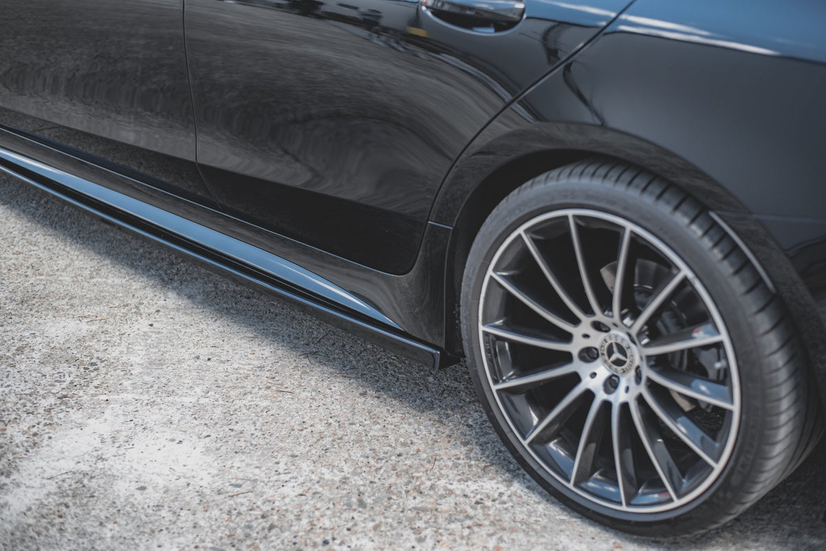 Street+ Seitenschweller Leisten passend für Mercedes-AMG CLS 53 C257 schwarz Hochglanz – Ansicht 3
