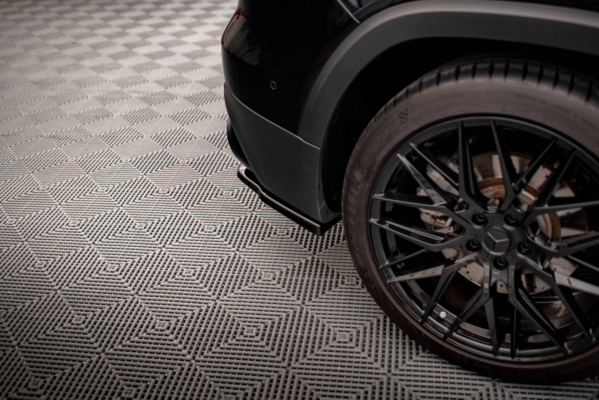 Heck Ansatz Flaps Diffusor passend für Mercedes-AMG GLB 35 / AMG-Line X247 schwarz Hochglanz – Ansicht 3