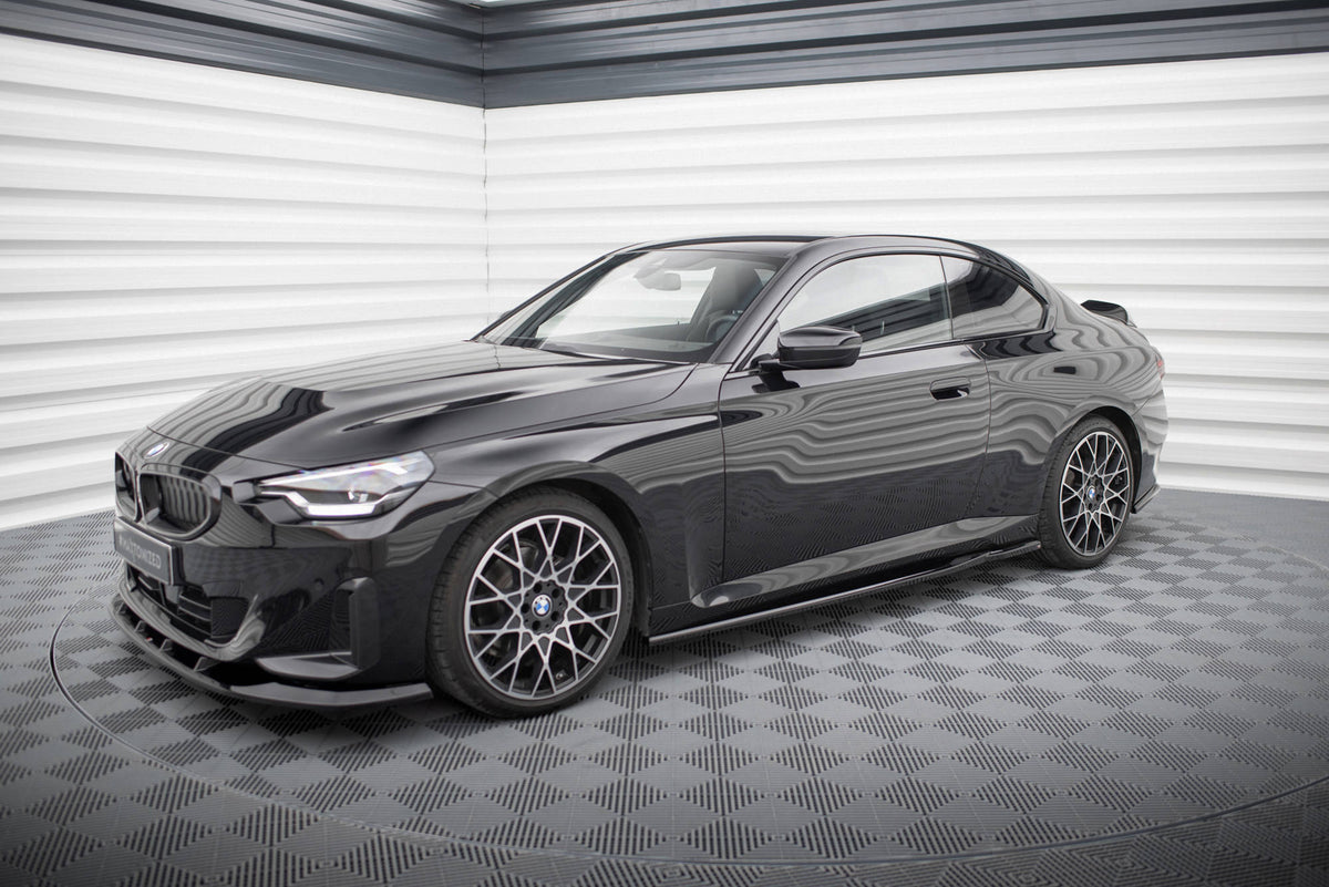 Street+ Seitenschweller Leisten passend für V.1 passend für BMW 2 Coupe G42 schwarz Hochglanz – Ansicht 4