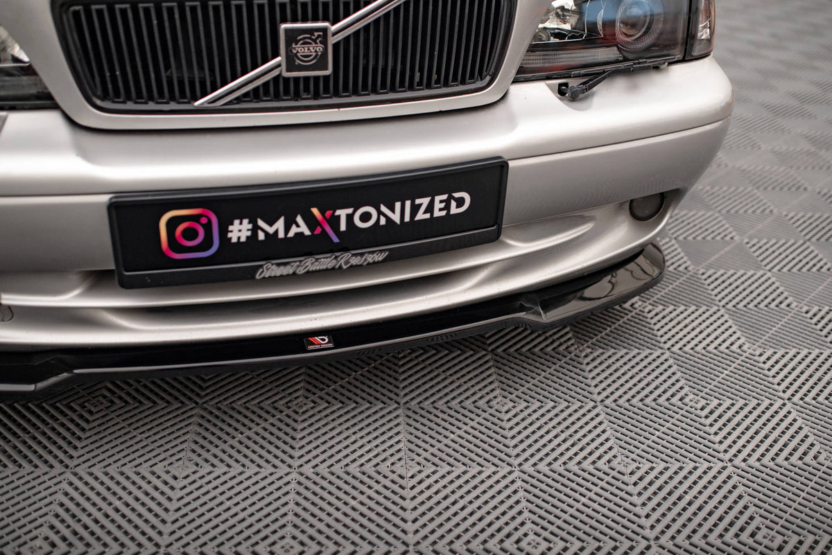 Street+ Spoilerlippe Front Ansatz V.2 passend für Volvo C70 Mk1 schwarz Hochglanz – Ansicht 3