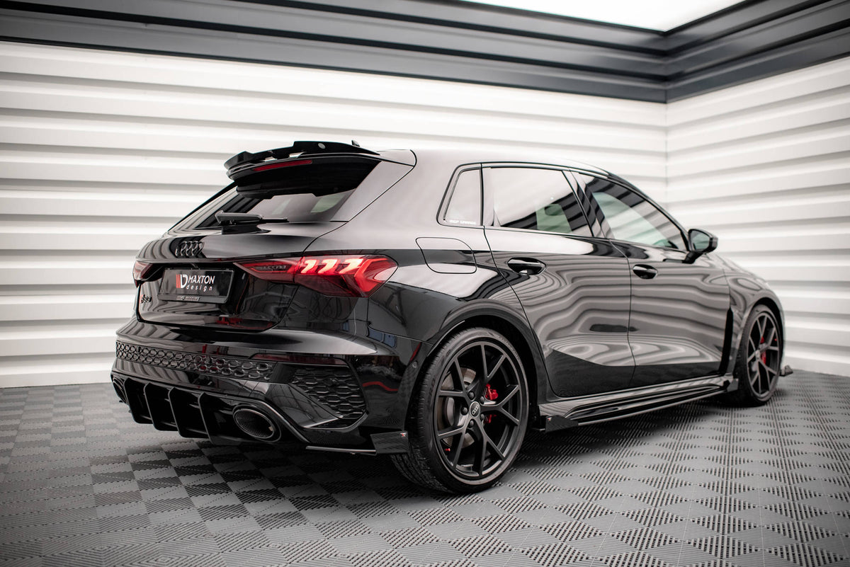 Seitenschweller Flaps passend für Audi RS3 Sportback 8Y schwarz Hochglanz – Ansicht 1