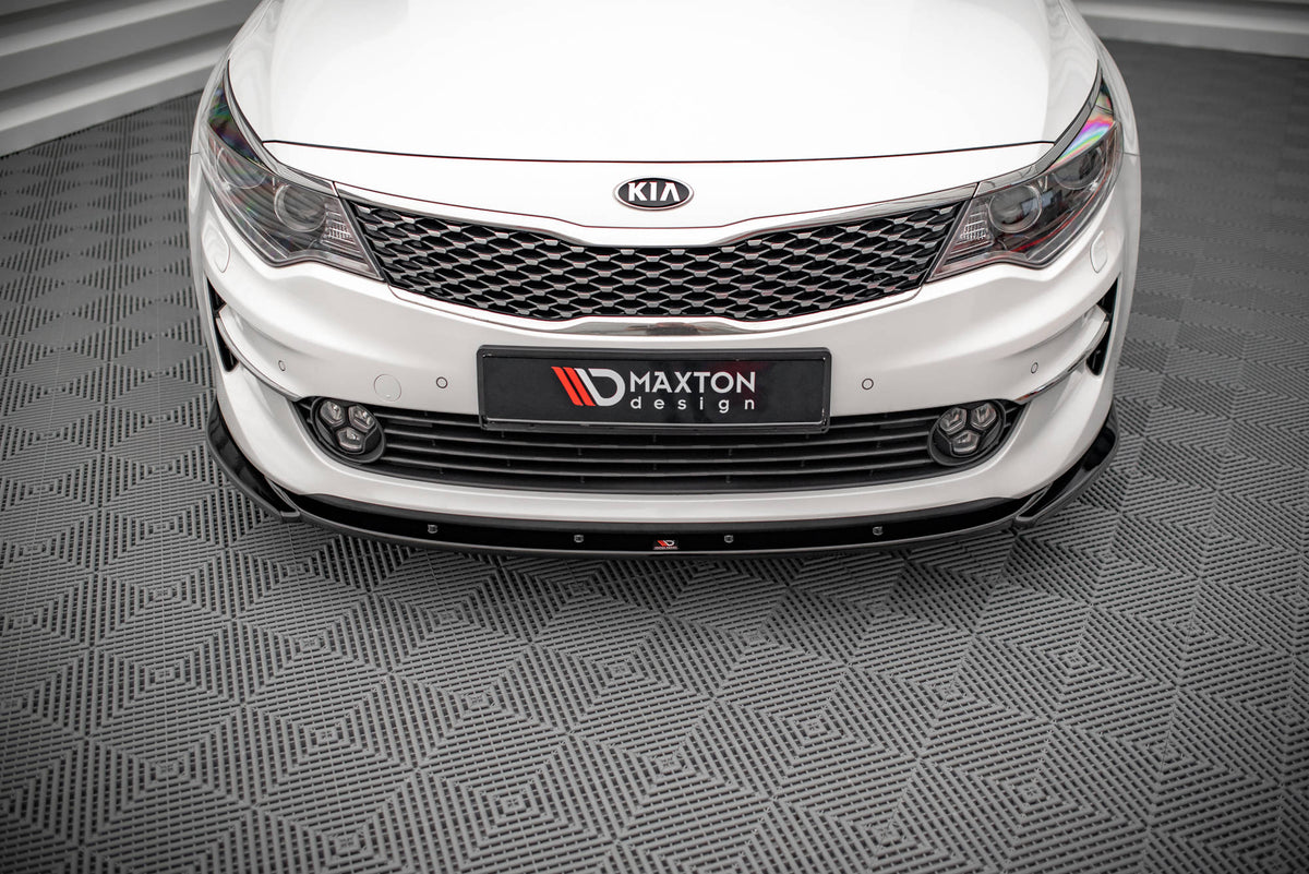 Street+ Spoilerlippe Front Ansatz V.2 passend für Kia Optima Mk4 schwarz Hochglanz – Ansicht 4