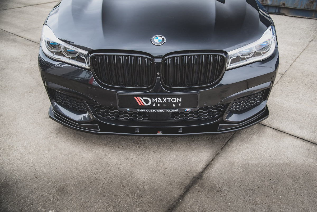 Street+ Spoilerlippe Front Ansatz V.2 passend für BMW 7 M-Paket G11 /G12 schwarz Hochglanz – Ansicht 3