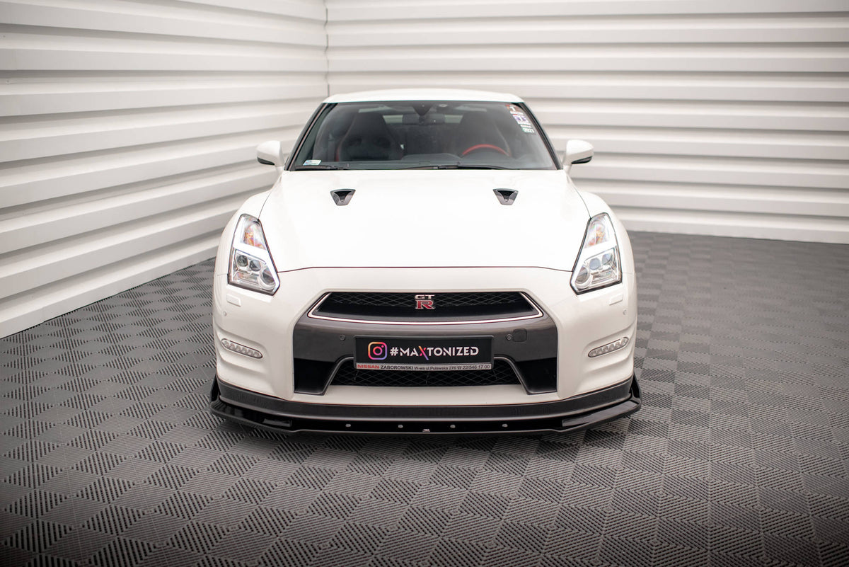 Street+ Spoilerlippe Front Ansatz + Flaps passend für Nissan GTR R35 Facelift – Ansicht 1